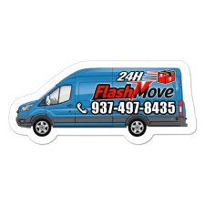 3.34x1.49 Van Shaped Business Card Outdoor Magnets - 30 Mil