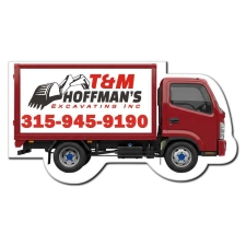 3.52x1.89 Truck Shaped Business Card Outdoor Magnets - 40 Mil