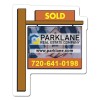 2.25x2.75 Custom Printed Real Estate Sold Sign Shape Magnets 20 Mil
