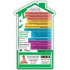 3.75x6.12 Custom House Shape Magnets 20 Mil 