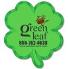 3x3.375 Customized 4-Leaf Clover Shaped Indoor Magnets 30 Mil