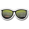 3.25x1.375 Personalized EyeGlasses Shaped Indoor Magnets 30 Mil