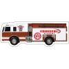 5.125x1.9 Custom Imprinted Fire Truck Shaped Indoor Magnets 30 Mil