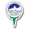 1.75x2.5 Personalized Golf Ball & Tee Shape Indoor Magnets 30 Mil