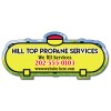 5x2.25 Customized Propane Tank Shaped Indoor Magnets 30 Mil