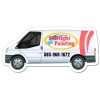 4.75 x 2.213 Logo Imprinted Sprinter Van Shaped Magnets - Outdoor & Car Magnets 30 Mil