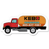 3.12 x 1.45 Customized Gas Truck Shaped Indoor Magnets 30 Mil