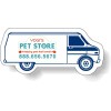 3.12x1.43 Personalized Van Shaped Indoor Magnets 30 Mil