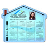 4.25x3.5 Custom House Shaped Real Estate Indoor Magnets 30 Mil