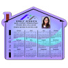 4.25x3.5 Customized House Shaped Real Estate Magnets - Outdoor & Car Magnets 30 Mil