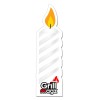 1.49x5.16 Custom Candle Shaped Magnets 20 Mil