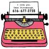 2.44x2.35 Custom Typewriter Shaped Magnets 20 Mil