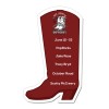 2.73x4.38 Custom Boot Shaped Magnets 20 Mil