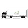 2.85x1.11 Custom Truck Shaped Magnets 20 Mil