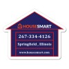 2.89x2.32 Custom House Shaped Magnets 20 Mil