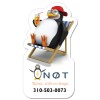2x3.50 Custom Penguin Shaped Magnets 20 Mil