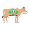 3.28x2.07 Custom Cow Shaped Magnets 20 Mil