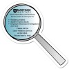 3.38x3.36 Custom Magnifying Lens Shaped Magnets 20 Mil