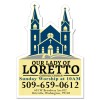3.50x5 Custom Church Shaped Magnets 20 Mil