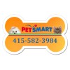 3.53x2.16 Custom Dog Bone Shaped Magnets 20 Mil