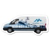3.75x1.62 Custom Van Shaped Magnets 20 Mil