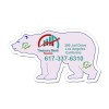 3.86x2.32 Custom Bear Shaped Magnets 20 Mil