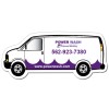 3.90x1.60 Custom Van Shaped Magnets 20 Mil