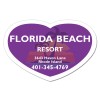 3x2 Custom Heart Shaped Magnets 20 Mil
