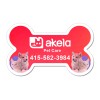 4.04x2.47 Custom Dog Bone Shaped Magnets 20 Mil