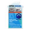 4.08x6.67 Custom House Shaped Magnets 20 Mil