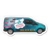 4.11x1.87 Custom Car Shaped Magnets 20 Mil