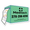 4.25x3.14 Custom Health Care Shaped Magnets 20 Mil
