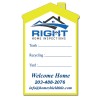 4x2.50 Custom House Shaped Magnets 20 Mil