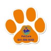 5.25x4.75 Custom Paw Shaped Magnets 20 Mil