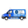 6.01x3.11 Custom Van Shaped Magnets 20 Mil