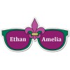 8.79x4.49 Custom Sunglasses Shaped Magnets 20 Mil