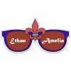 8.99x4.60 Custom Sunglasses Shaped Magnets 20 Mil
