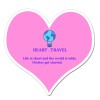 9.34x8.97 Custom Heart Shaped Magnets 20 Mil