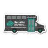 2.5x5.5 Custom Printed Bus Shaped Magnets 20 Mil