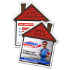 3.19x2.75 Custom Double Sided House Shaped Magnets