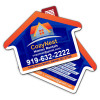3.5x2.5 Custom Double Sided House Shaped Magnets with Right Chimney