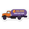 3.12x1.45 Custom Gas Truck Shape Magnets 20 Mil