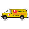 3.75x1.62 Custom Delivery Van Shape Magnets 20 Mil