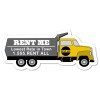 3.75x1.62 Custom Dump Truck Shape Magnets 20 Mil