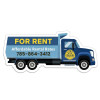 3.75x1.62 Custom Dump Truck Shape Magnets 20 Mil