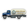 3.12x1.45 Custom Gas Truck Shape Magnets 20 Mil