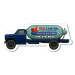4.09 x 1.66 Custom Oil Truck Shape Magnets 20 Mil