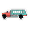 4.09 x 1.66 Custom Oil Truck Shape Magnets 20 Mil