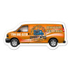 3.75x1.62 Custom Printed Van Shape Magnets 20 Mil