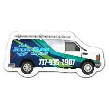 4.44x2.02 Custom Van Shaped Indoor Magnets 40 Mil